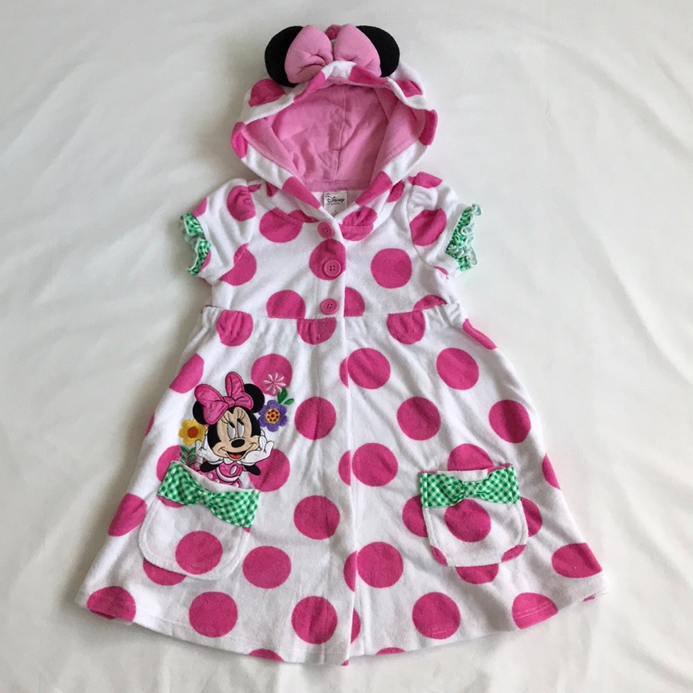 New Minnie Mouse Swim Coverup Robe